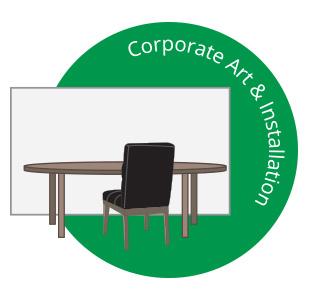 Corporate Art Installation Design Graphic for websites Cardiff