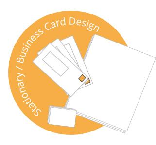 Stationary Business Card Design Graphic for websites Cardiff