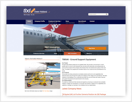 web site design for tbuk cardiff