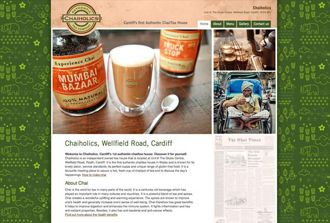 Web project for tea room